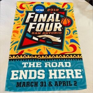 NCAA 2018 Final Four San Antonio Banner Sign. Authentic Event Sign, 27.5”x39.5”